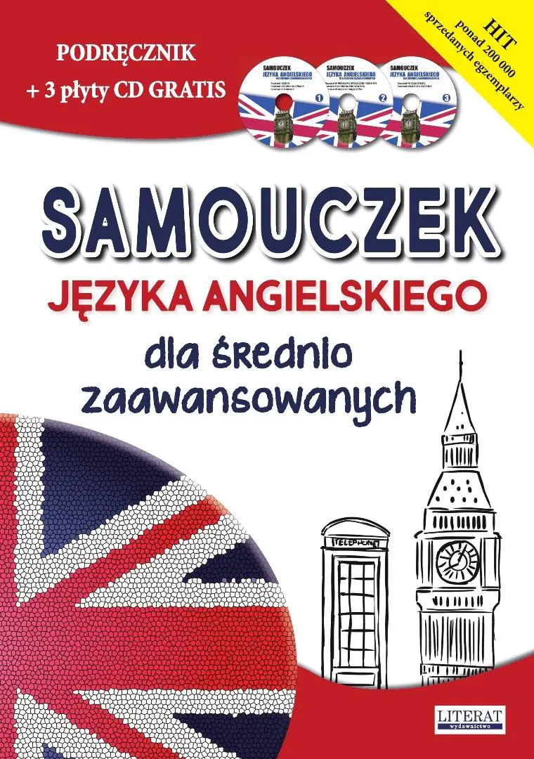 Książka - Samouczek języka angielskiego dla średnio zaawansowanych Podręcznik + 3 płyty CD gratis