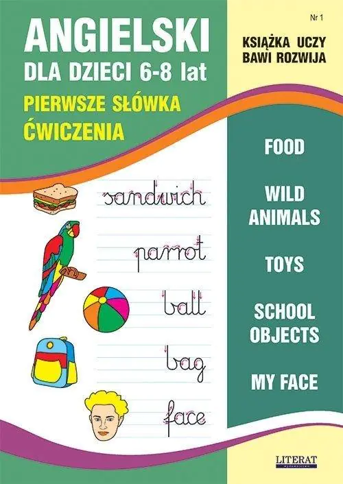 Książka - Angielski dla dzieci 6-8 lat. Pierwsze słówka. Ćwiczenia