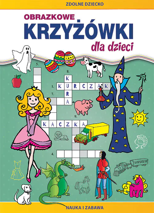 Książka - Obrazkowe krzyżówki dla dzieci Nauka i zabawa