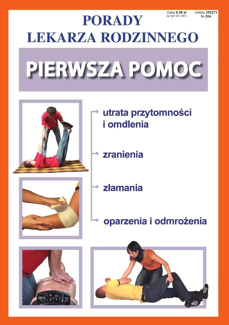 Książka - Porady Lekarza Rodzinnego. Pierwsza pomoc nr 204