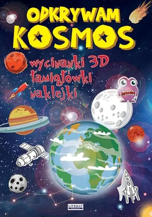 Książka - Odkrywam kosmos. Wycinanki 3D. Łamigłówki...