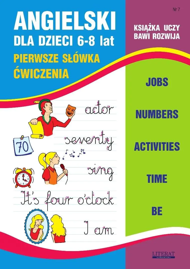 Książka - Angielski dla dzieci 6-8 lat. Nr 7. Pierwsze...