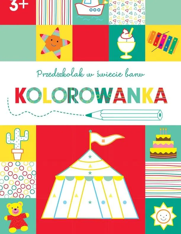 Książka - Przedszkolak w świecie barw. Kolorowanka 3+
