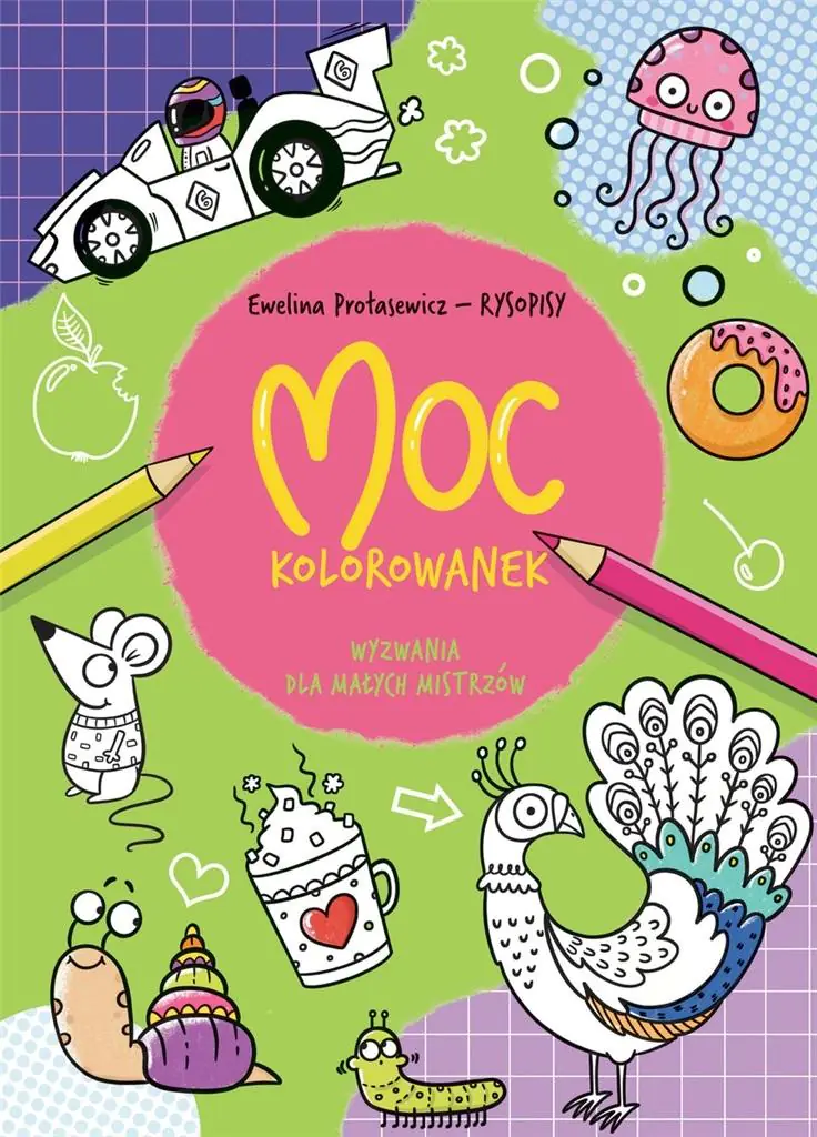 Książka - Moc kolorowanek. Wyzwania dla małych mistrzów