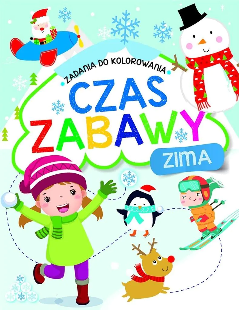 Książka - Zadania do kolorowania. Czas zabawy. Zima