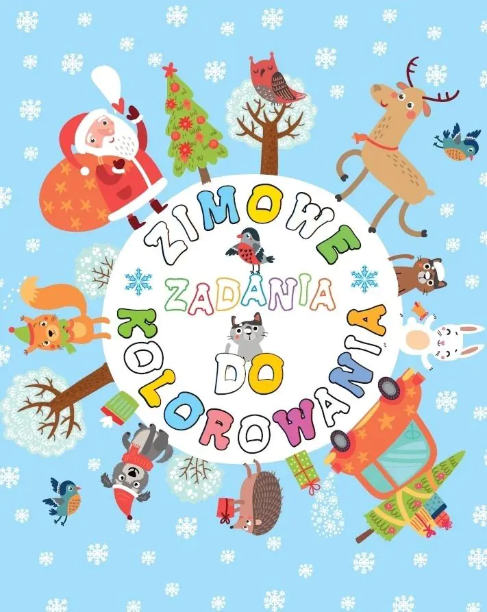 Książka - Zimowe zadania do kolorowania