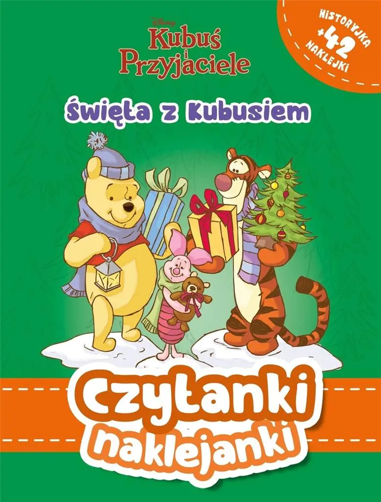Książka - Święta z Kubusiem. Czytanki naklejanki. Disney