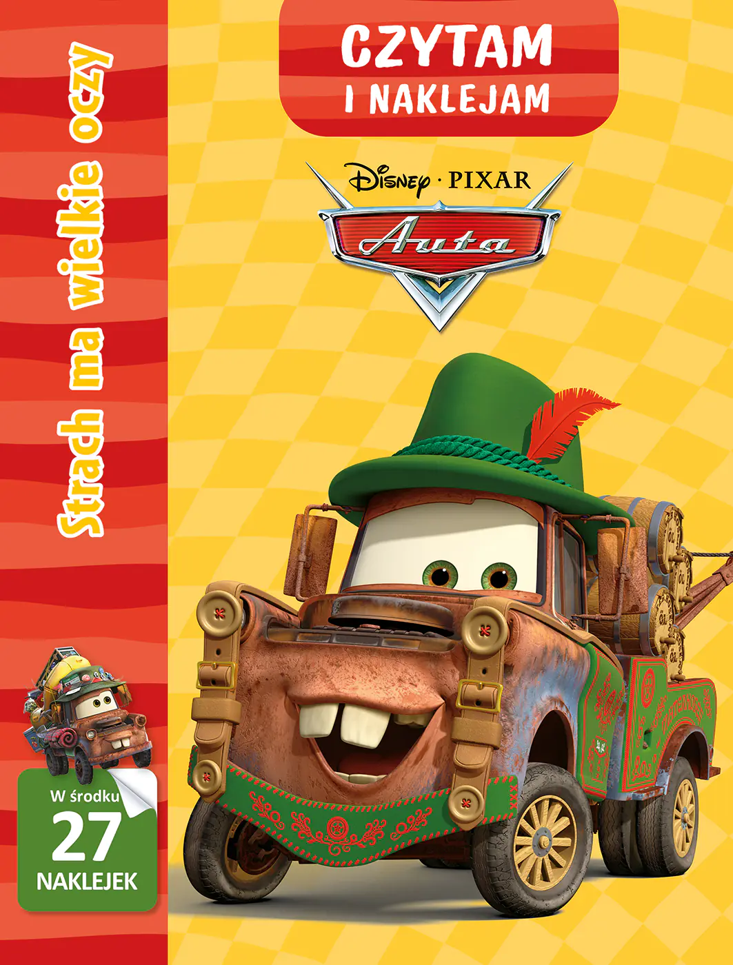 Książka - Czytam i naklejam. Strach ma wielkie oczy. Disney Pixar Auta