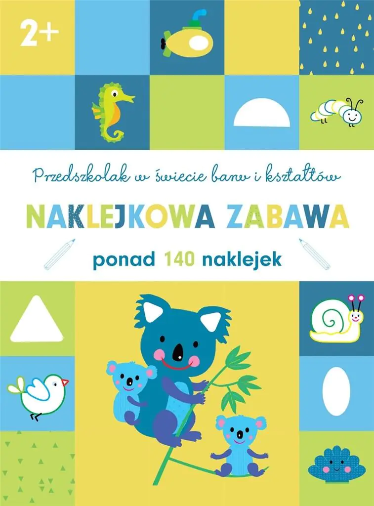 Książka - Naklejkowa zabawa. Przedszkolak w świecie barw i kształtów