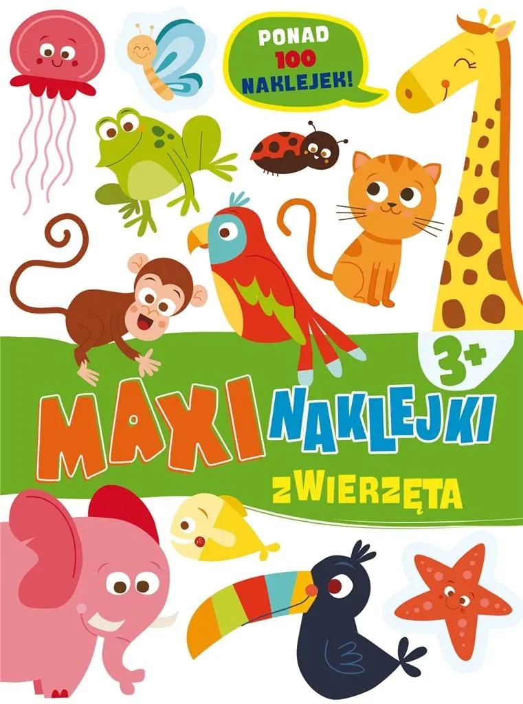 Książka - Maxinaklejki. Zwierzęta