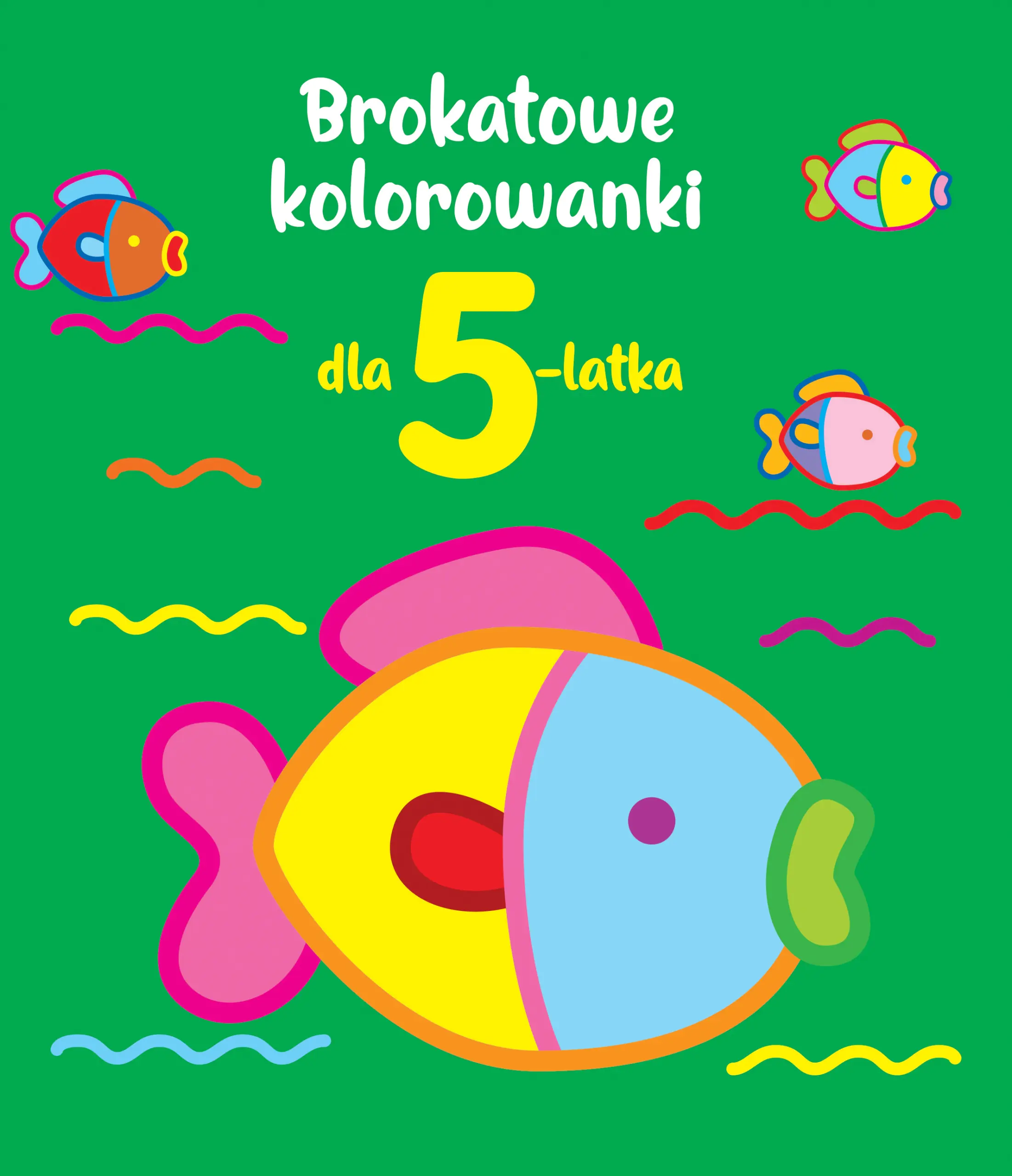 Książka - Brokatowe kolorowanki dla 5-latka
