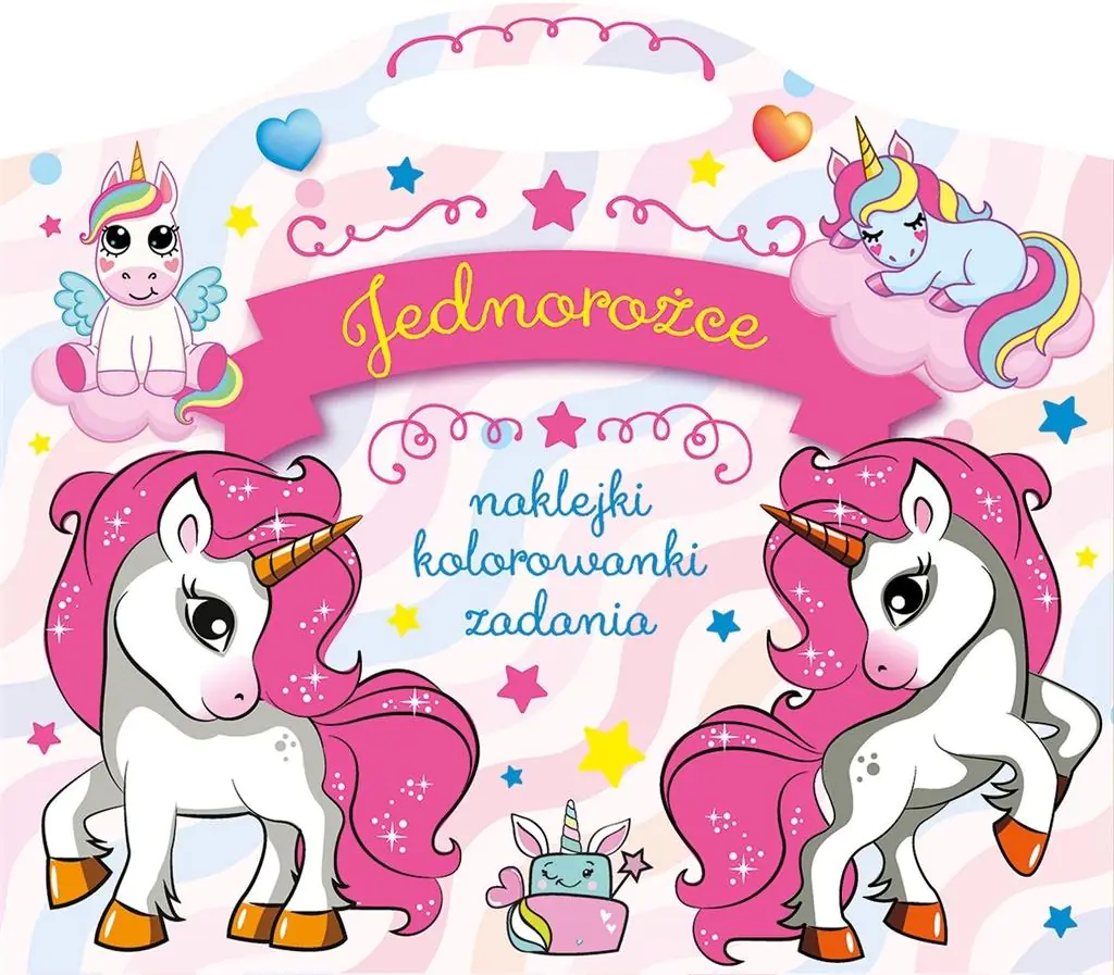 Książka - Jednorożce. Naklejki, kolorowanki, zadania