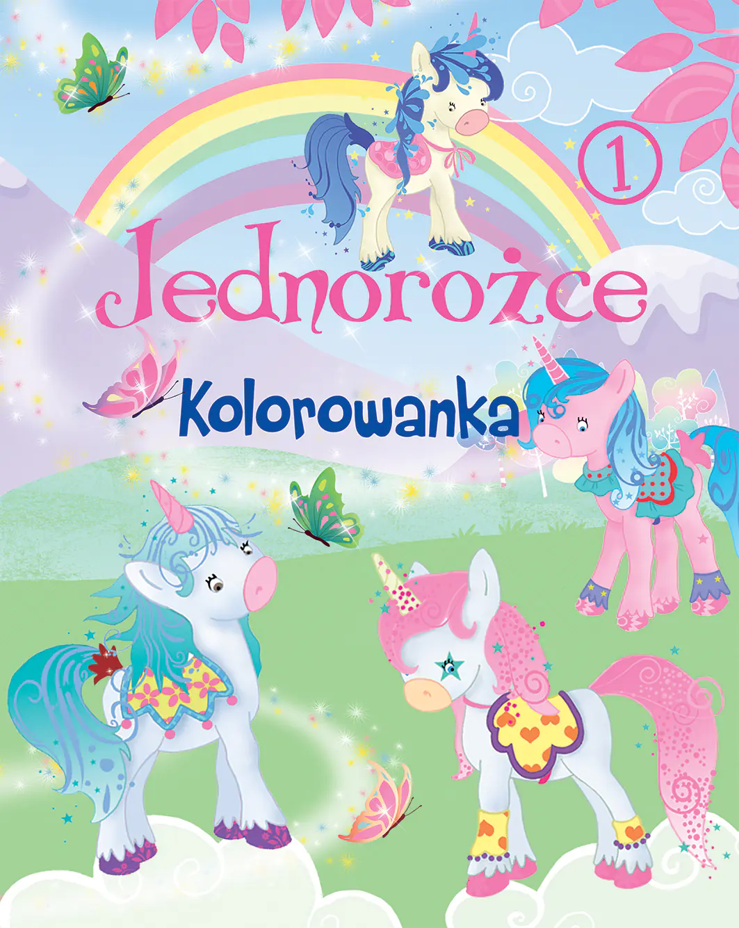 Książka - Jednorożce. Kolorowanka 1