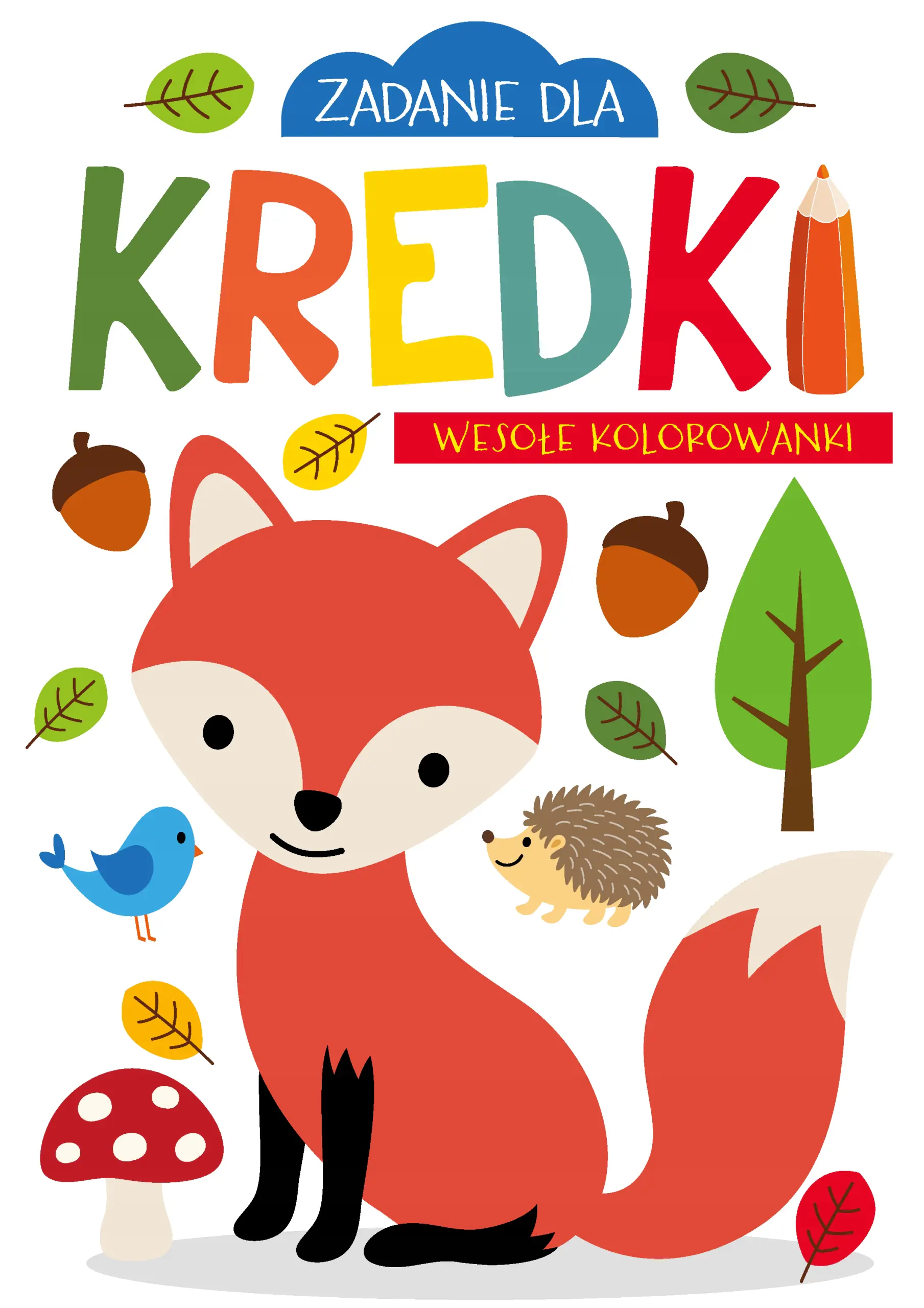 Książka - Zadanie dla kredki. Wesołe kolorowanki