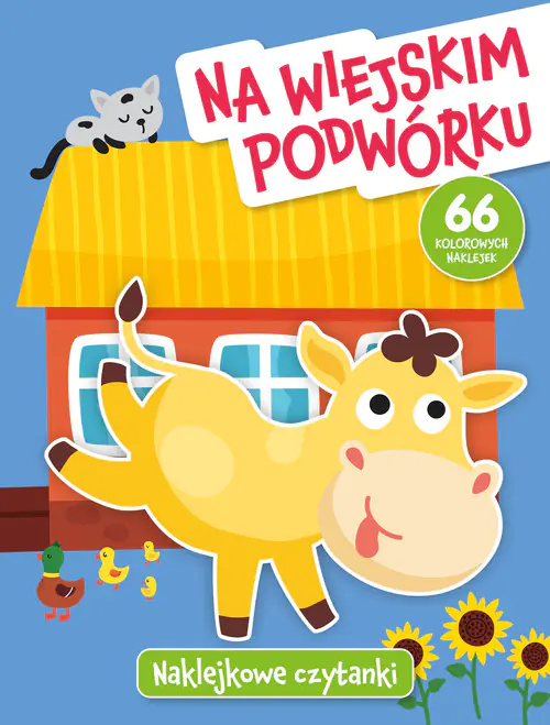 Książka - Naklejkowe czytanki. Na wiejskim podwórku