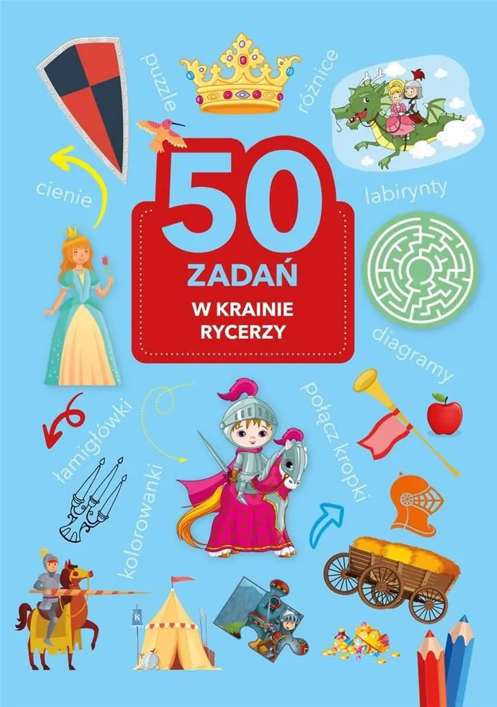 Książka - 50 zadań. W krainie rycerzy
