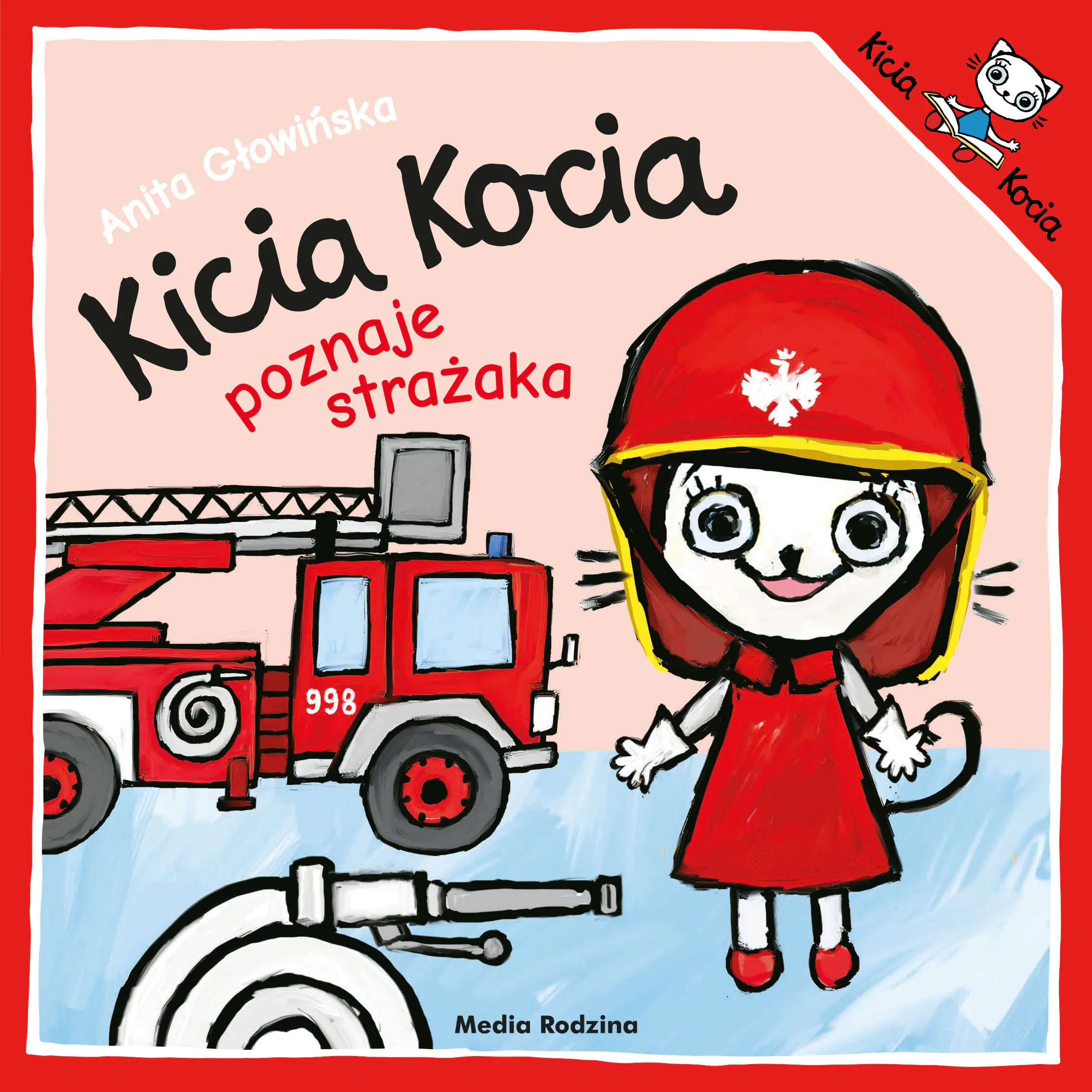 Książka - Kicia Kocia poznaje strażaka