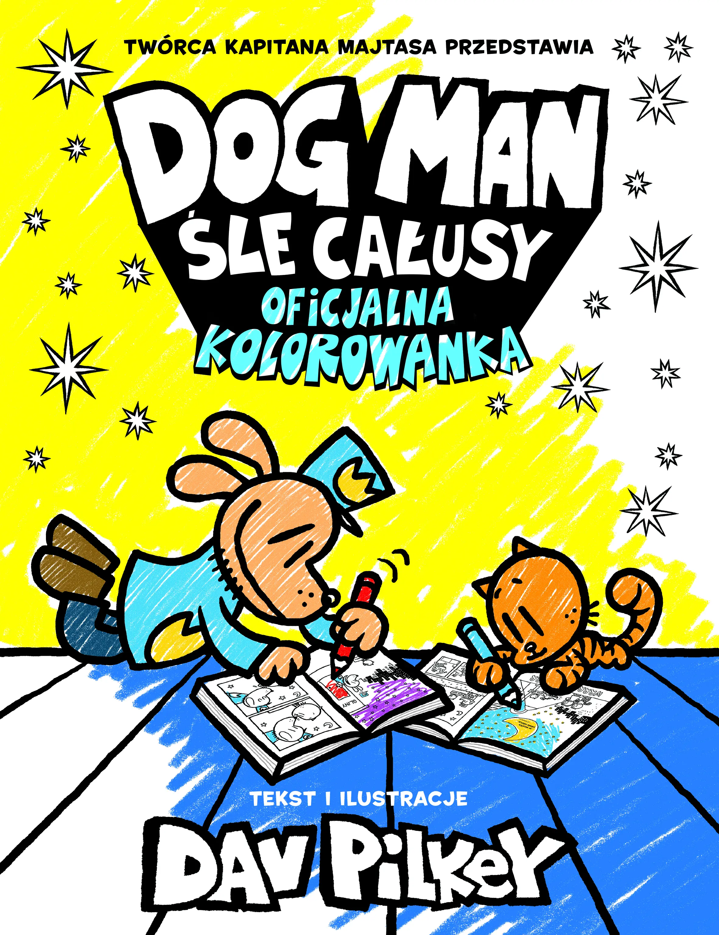 Książka - Dogman Śle całusy. Oficjalna kolorowanka. Dogman