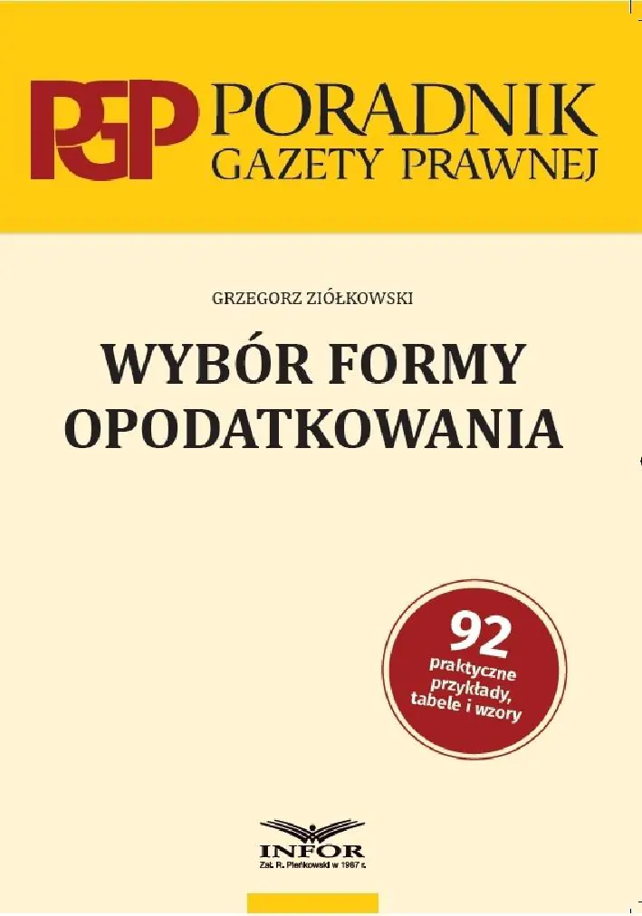 Książka - Wybór formy opodatkowania