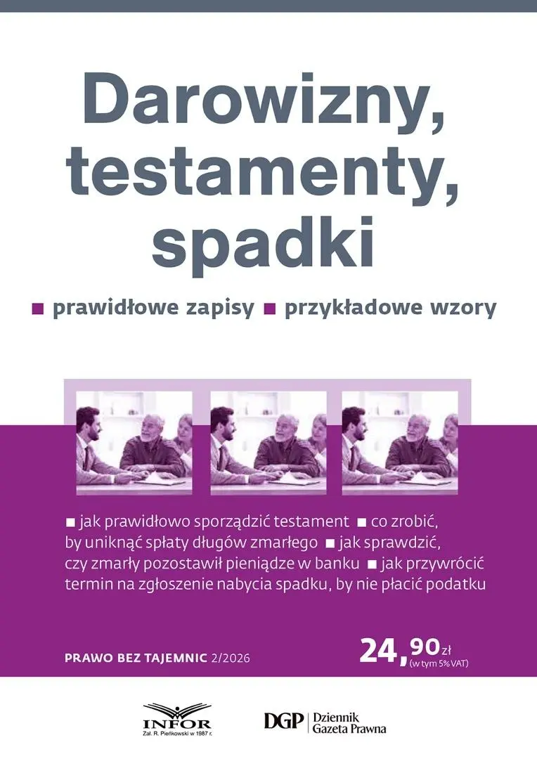 Książka - Darowizny, testamenty, spadki