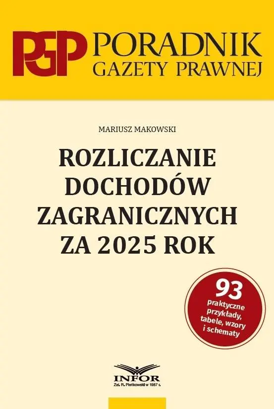 Książka - Rozliczanie dochodów zagranicznych za 2025