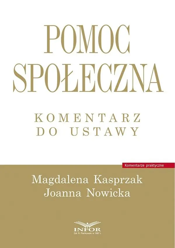 Książka - Pomoc społeczna. Komentarz do ustawy