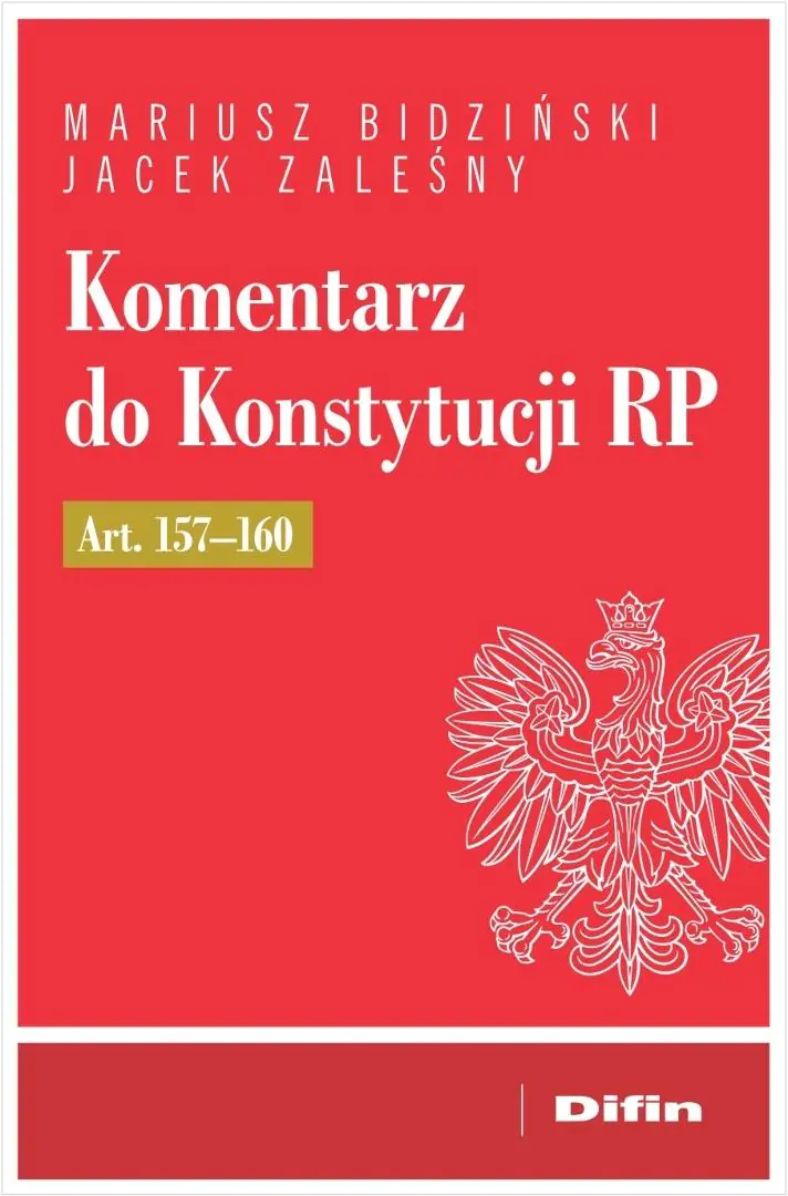 Książka - Komentarz do Konstytucji RP art. 157-160