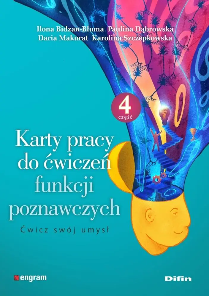 Książka - Karty pracy do ćwiczeń funkcji poznawczych. Część 4. Ćwicz swój umysł