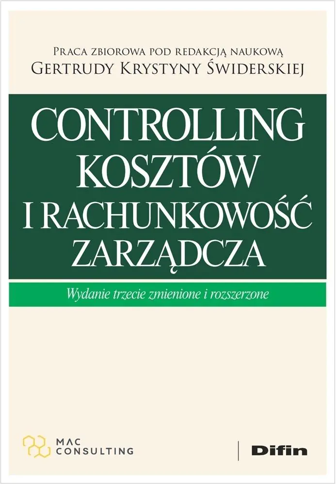 Książka - Controlling kosztów i rachunkowość zarządcza
