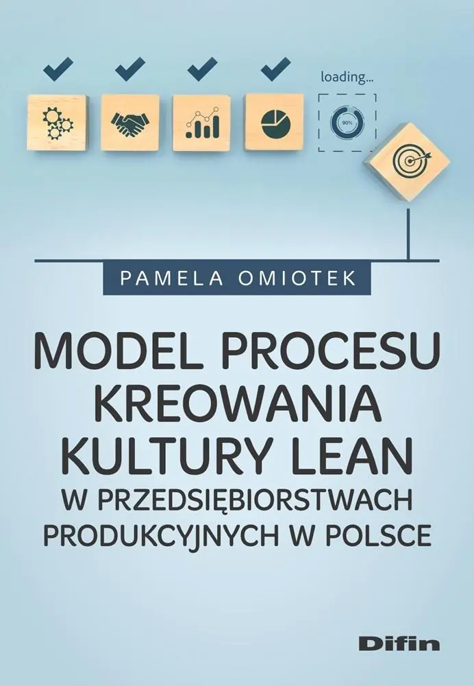 Książka - Model procesu kreowania kultury Lean w przedsiębiorstwach produkcyjnych w Polsce