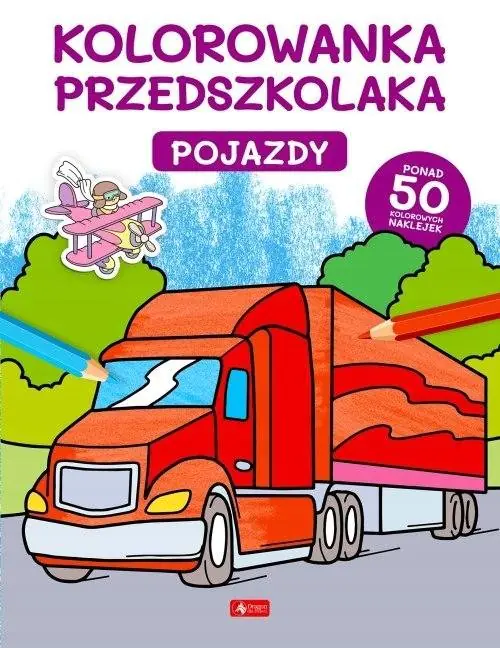 Książka - Kolorowanka przedszkolaka. Pojazdy (Fabulo)
