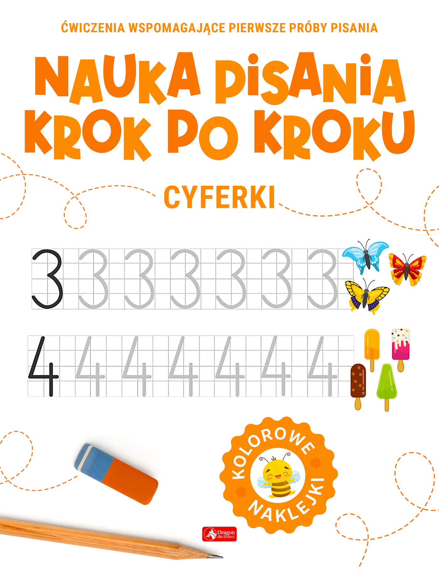 Książka - Cyferki. Nauka pisania krok po kroku