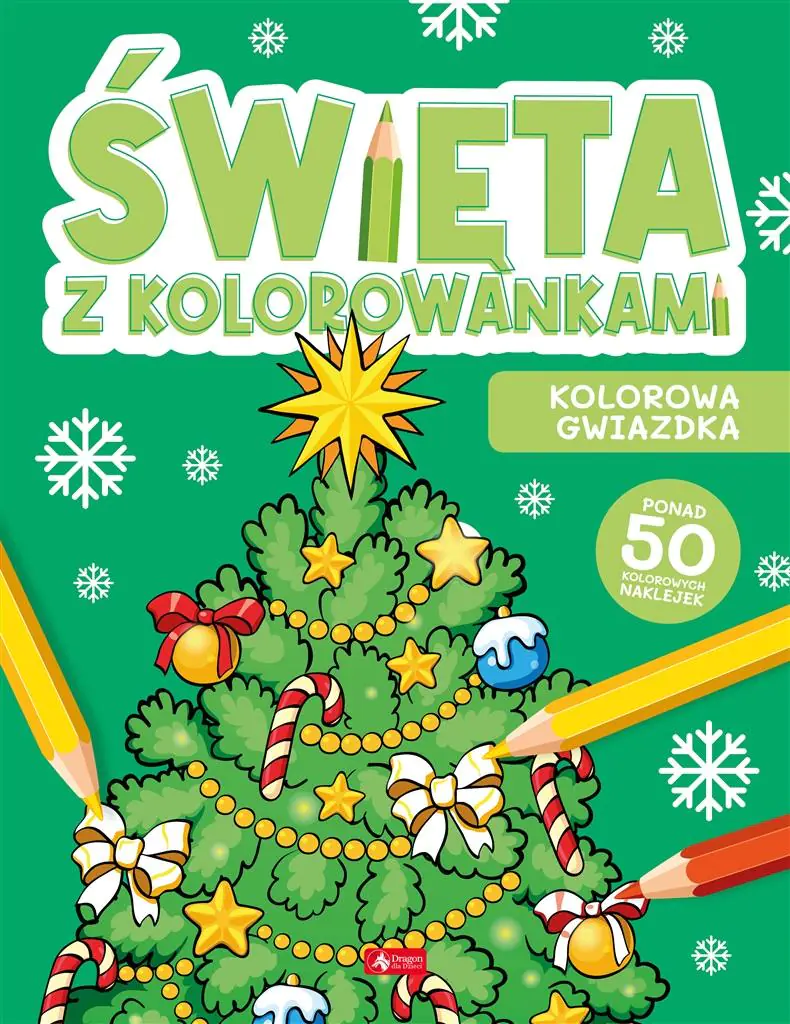 Książka - Święta z kolorowankami. Kolorowa gwiazdka