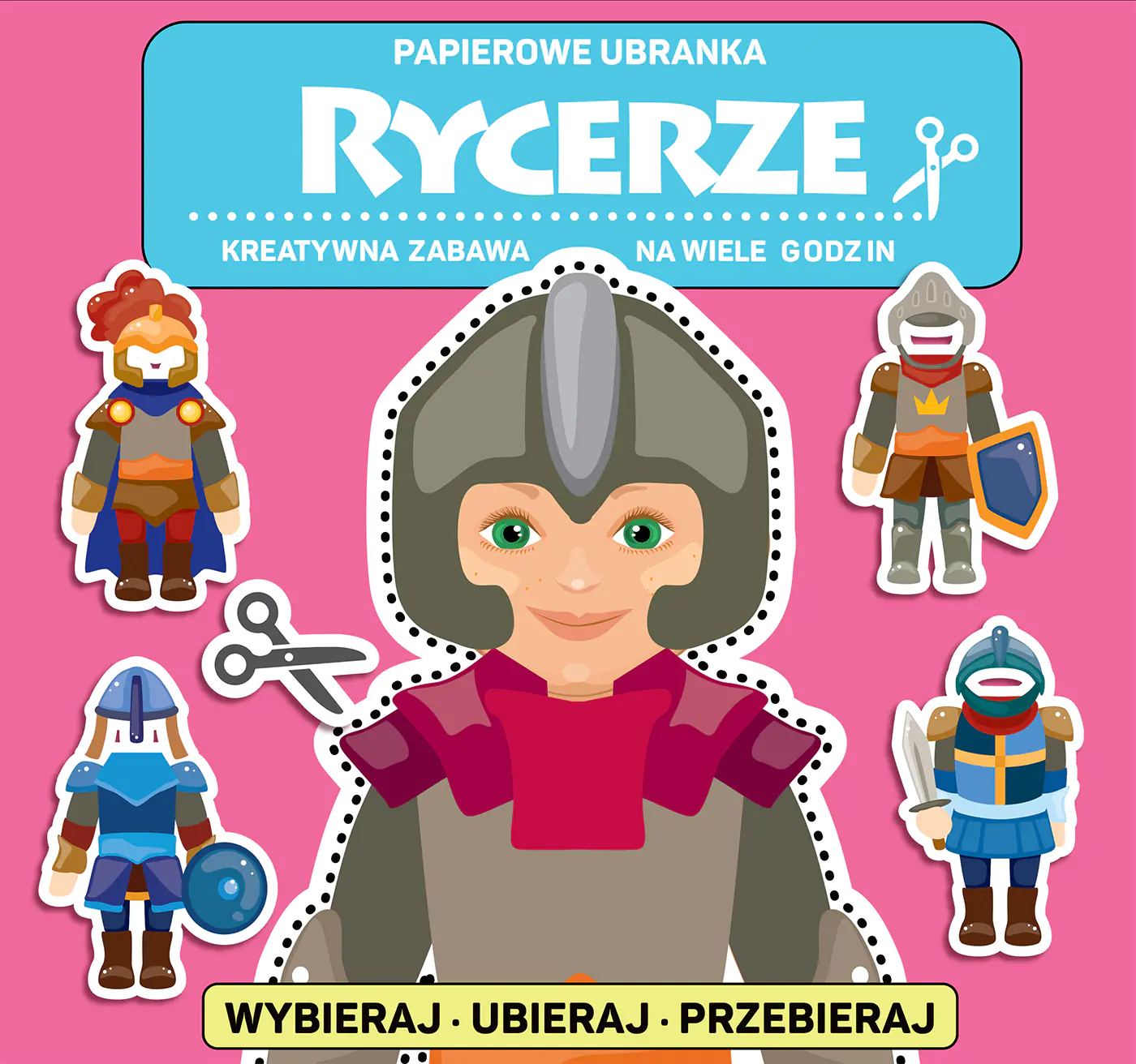 Książka - Rycerze. Papierowe ubranka