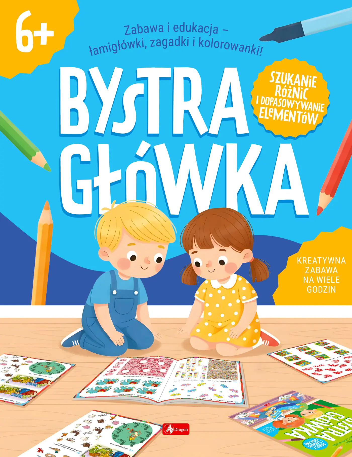 Książka - Rebusy i zagadki logiczne. Bystra Główka