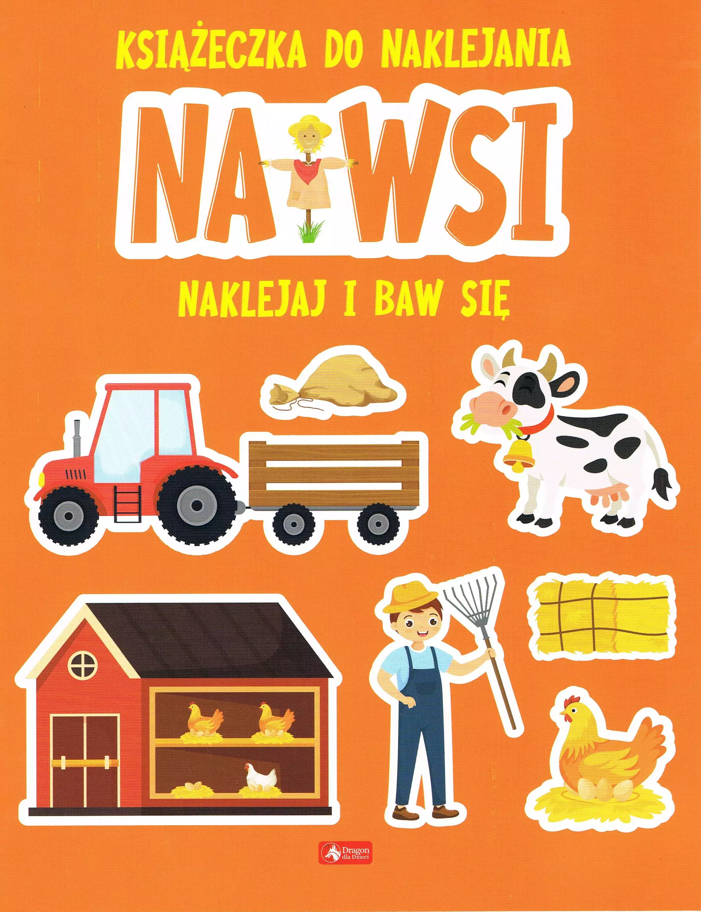 Książka - Na wsi. Książeczka do naklejania