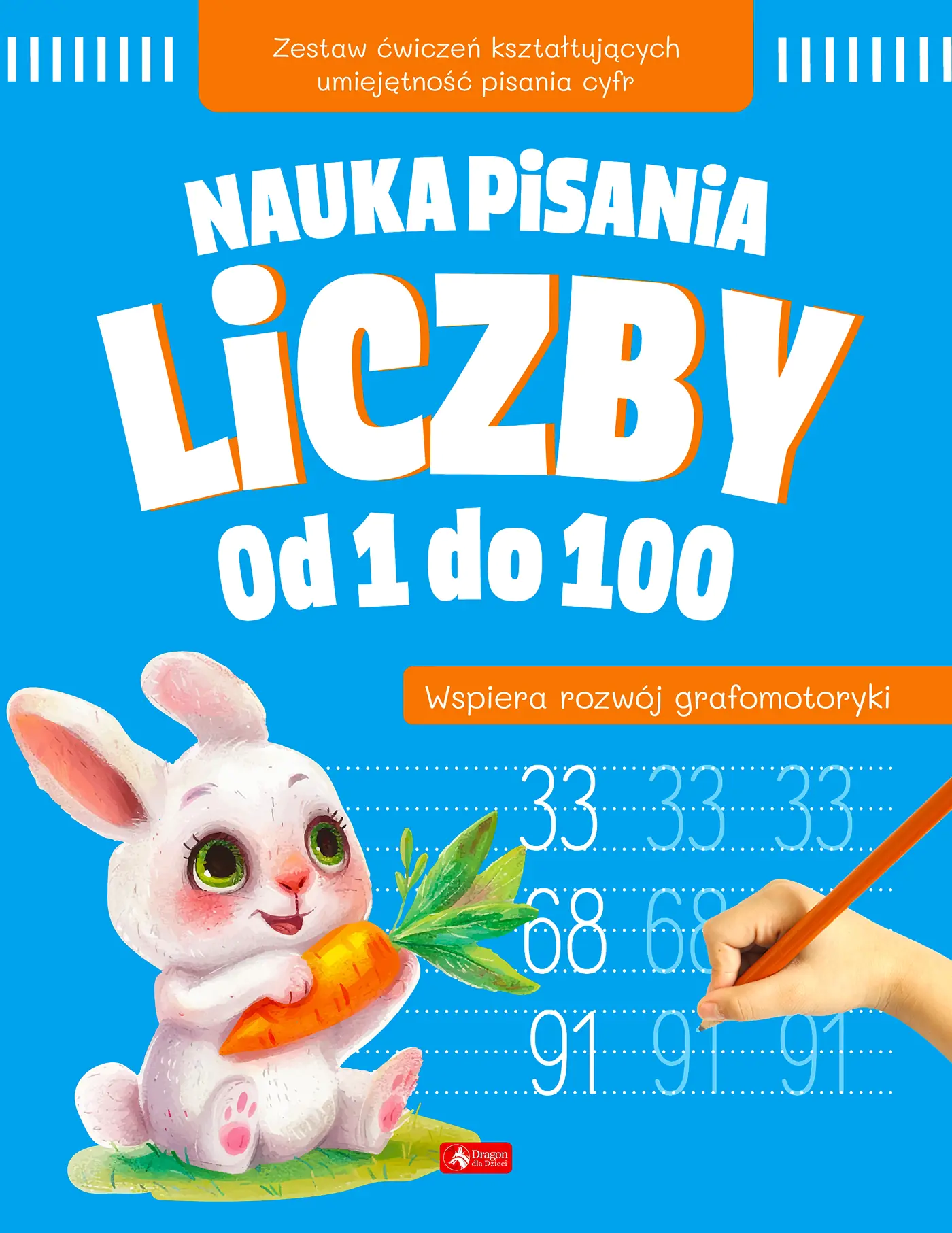 Książka - Nauka pisania. Liczby od 1 do 100
