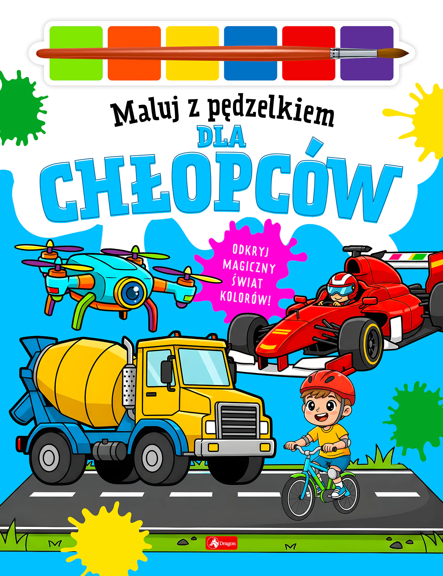 Książka - Dla chłopców. Maluj pędzelkiem