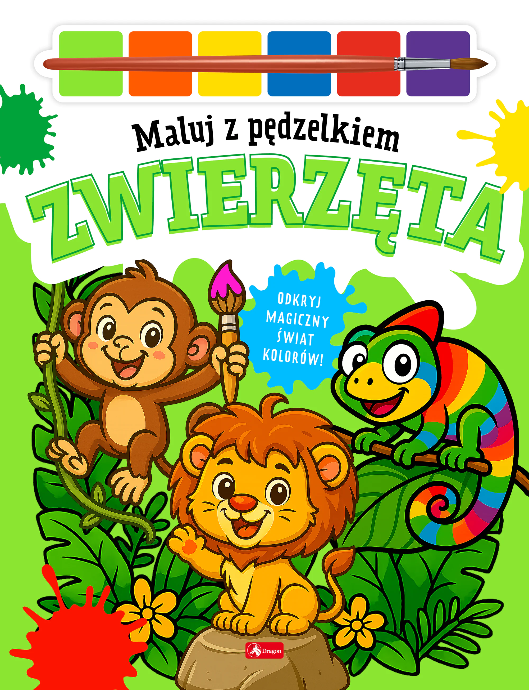 Książka - Zwierzęta. Maluj pędzelkiem