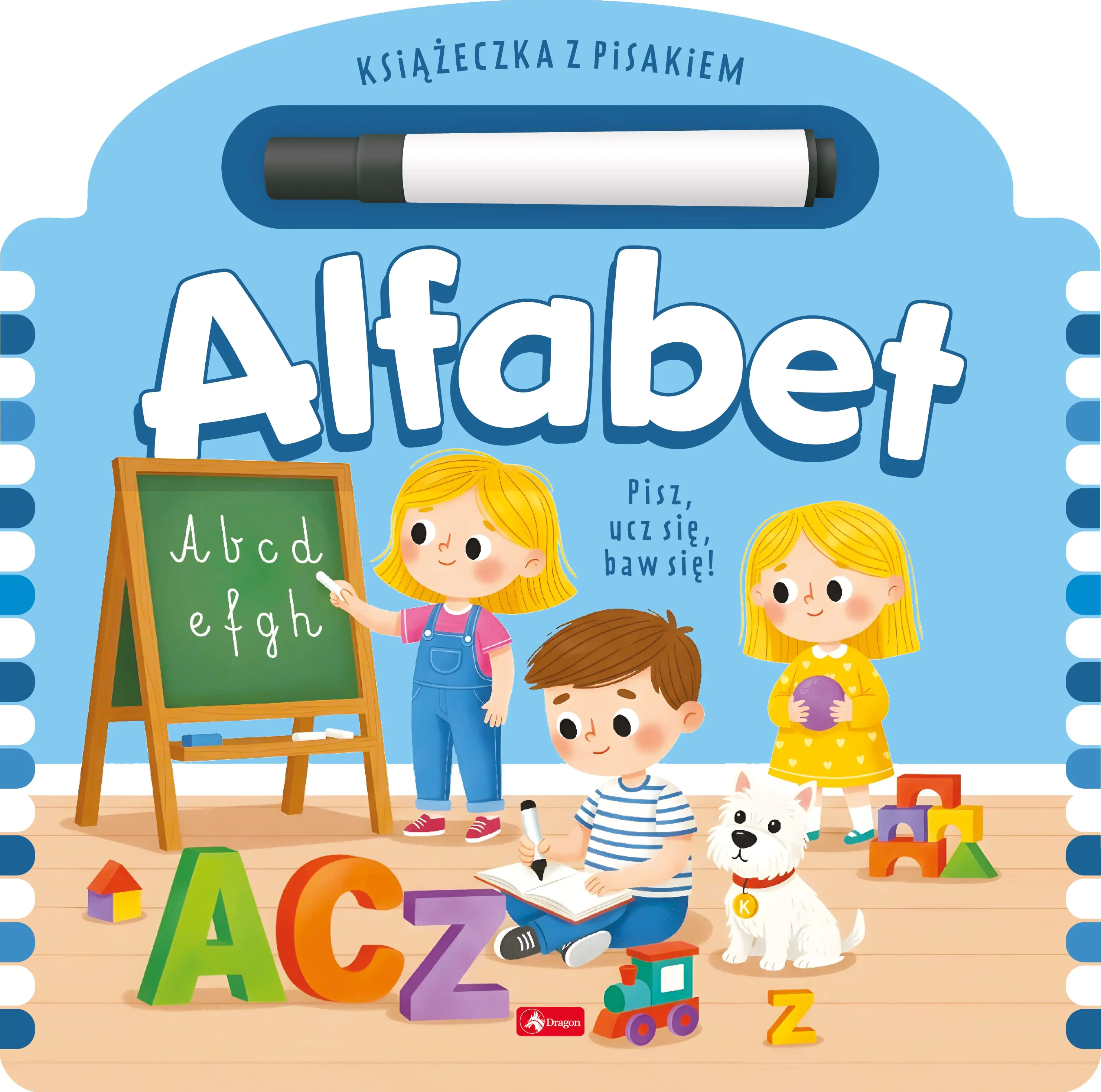 Książka - Alfabet z flamastrem. Książka z pisakiem