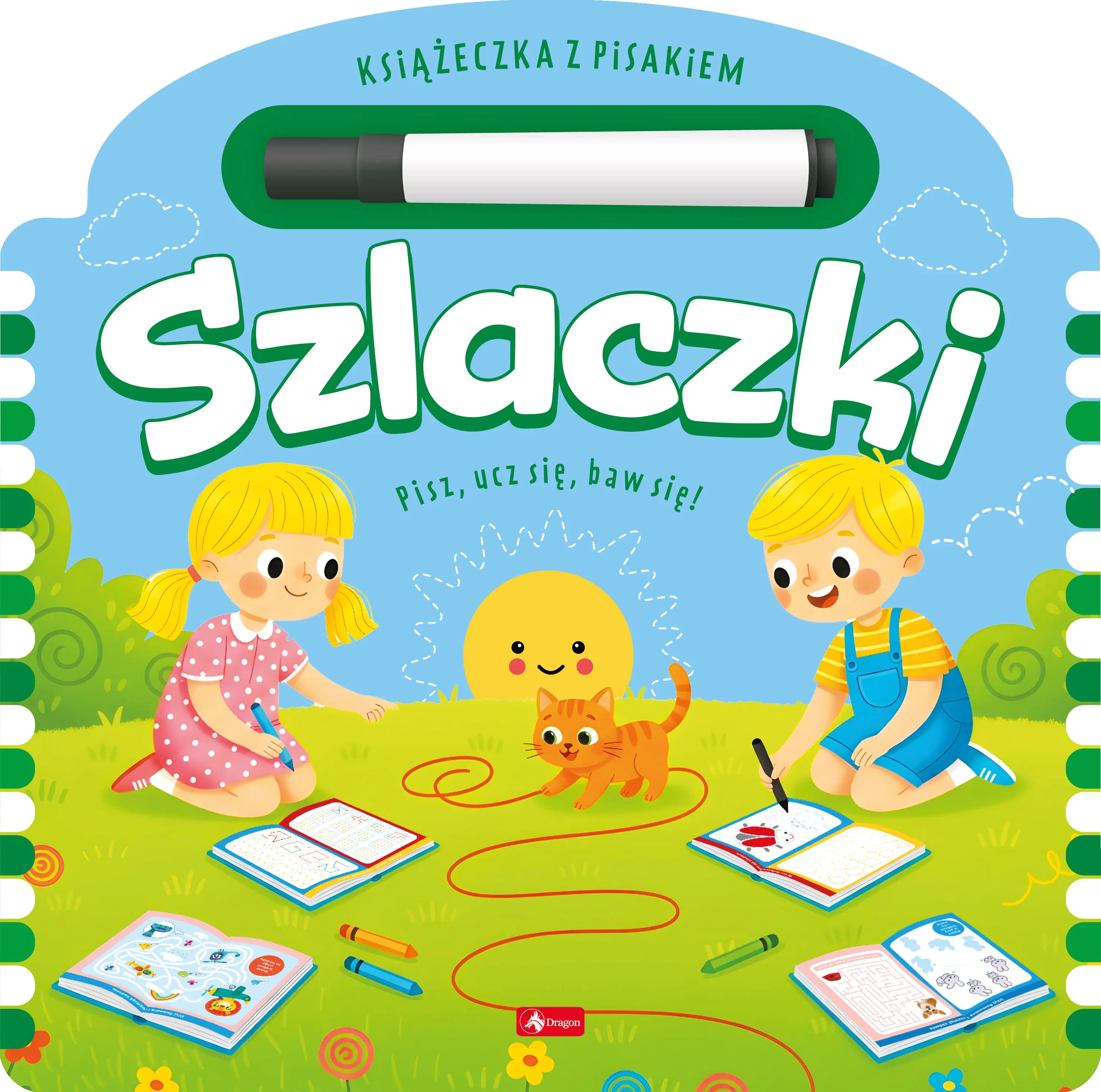 Książka - Szlaczki. Książka z pisakiem
