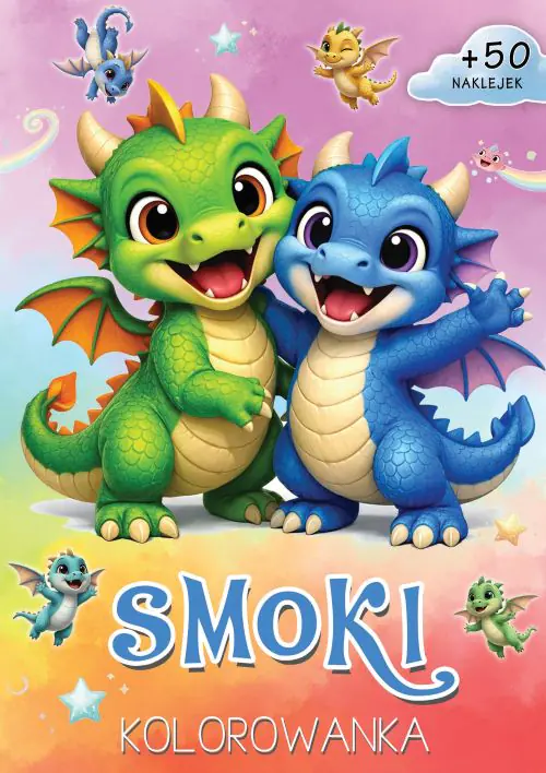 Książka - Smoki. Kolorowanka