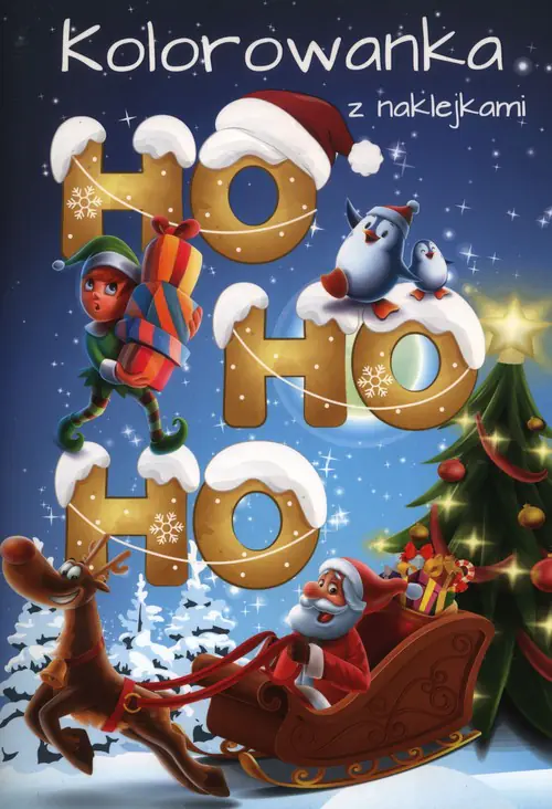 Książka - Ho ho ho kolorowanka z naklejkami