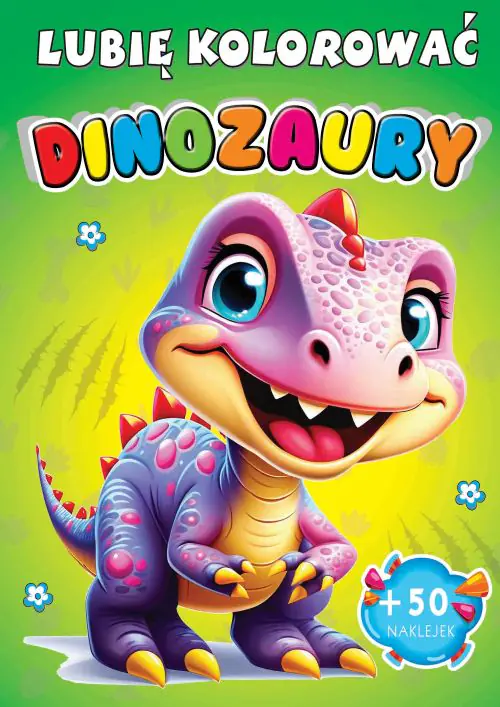 Książka - Dinozaury. Lubię kolorować