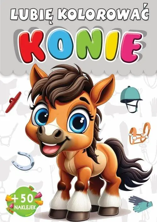 Książka - Konie. Lubię kolorować