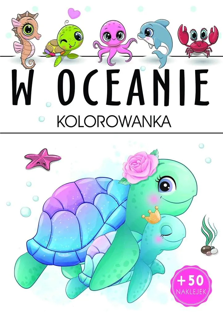 Książka - W oceanie. Kolorowanka