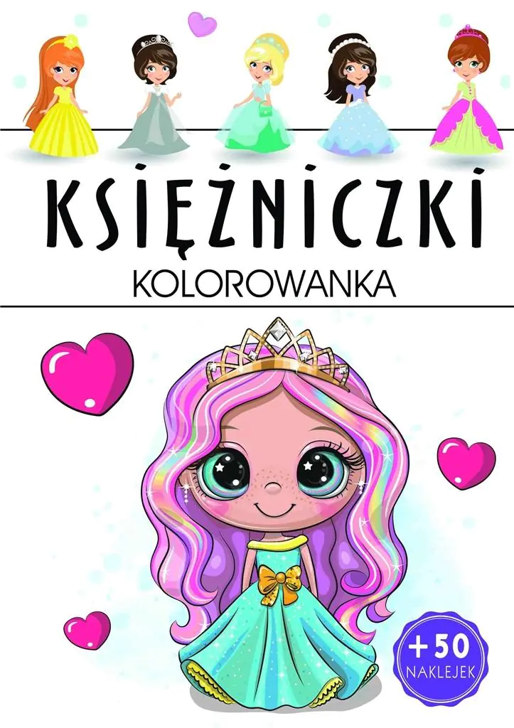 Książka - Księżniczki. Kolorowanka