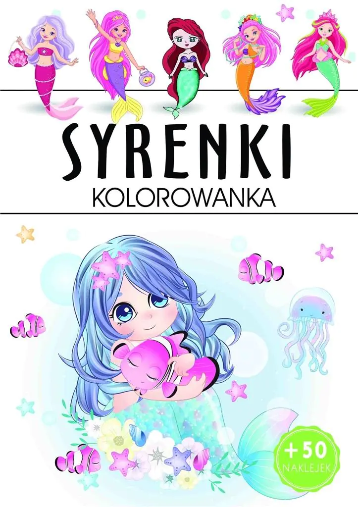 Książka - Syrenki. Kolorowanka