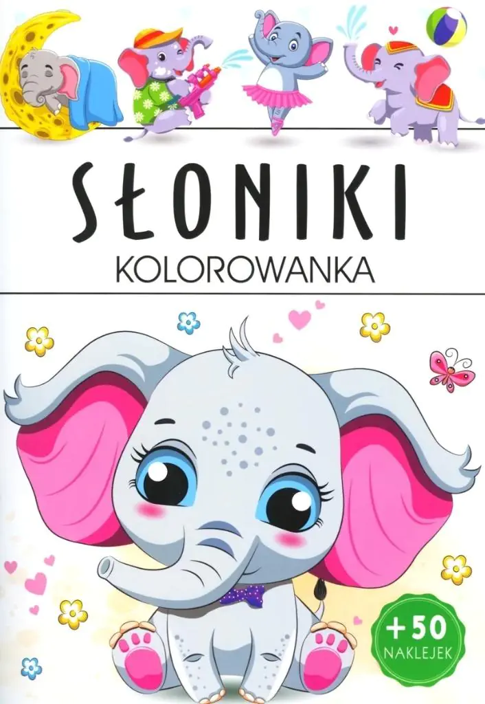 Książka - Słoniki. Kolorowanka
