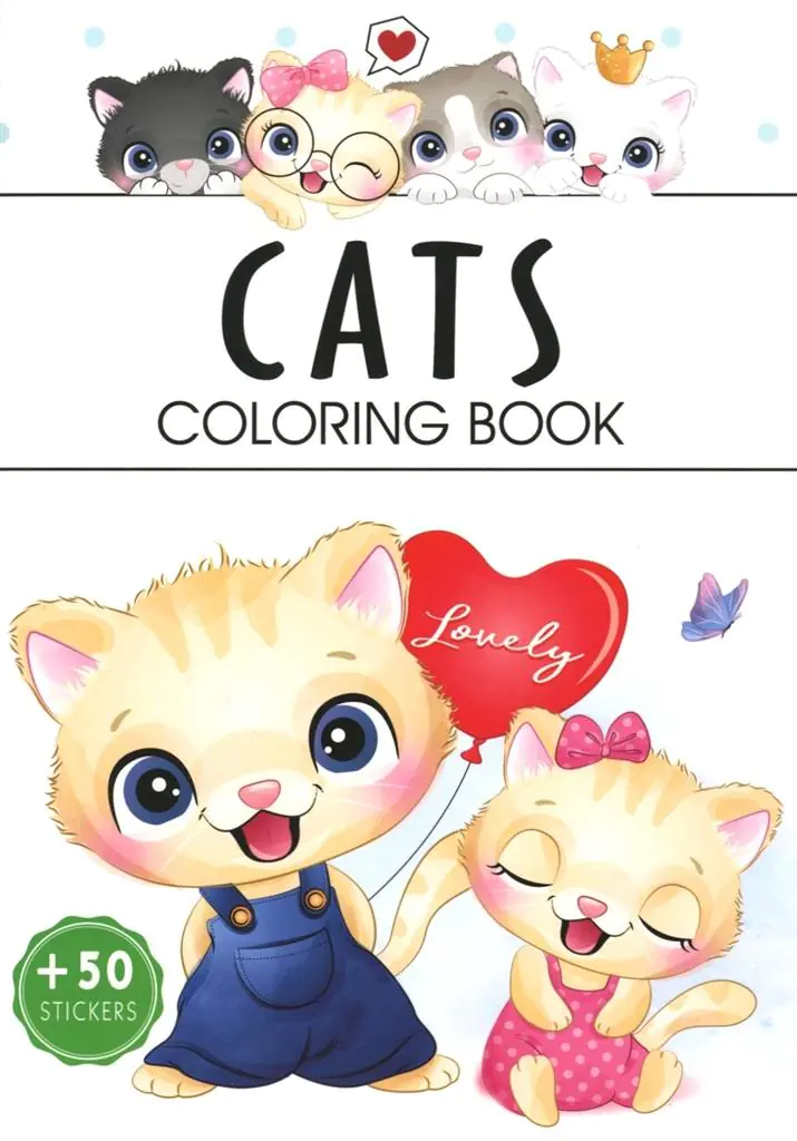 Książka - Cats. Coloring book